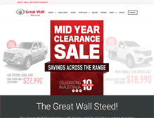 Tablet Screenshot of greatwallmotors.com.au